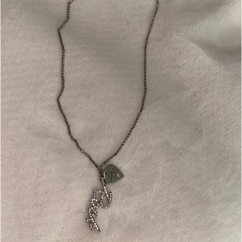 Hard Rock Cafe sterling silver necklace